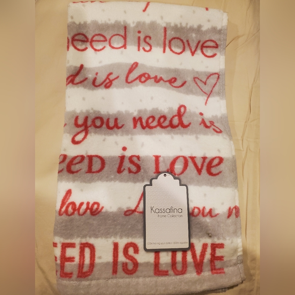 Kassafina "All You Need Is Love" Kitchen Towel